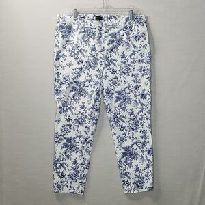 TALBOTS ● SLIM ANKLE JEANS BIRD TOILE